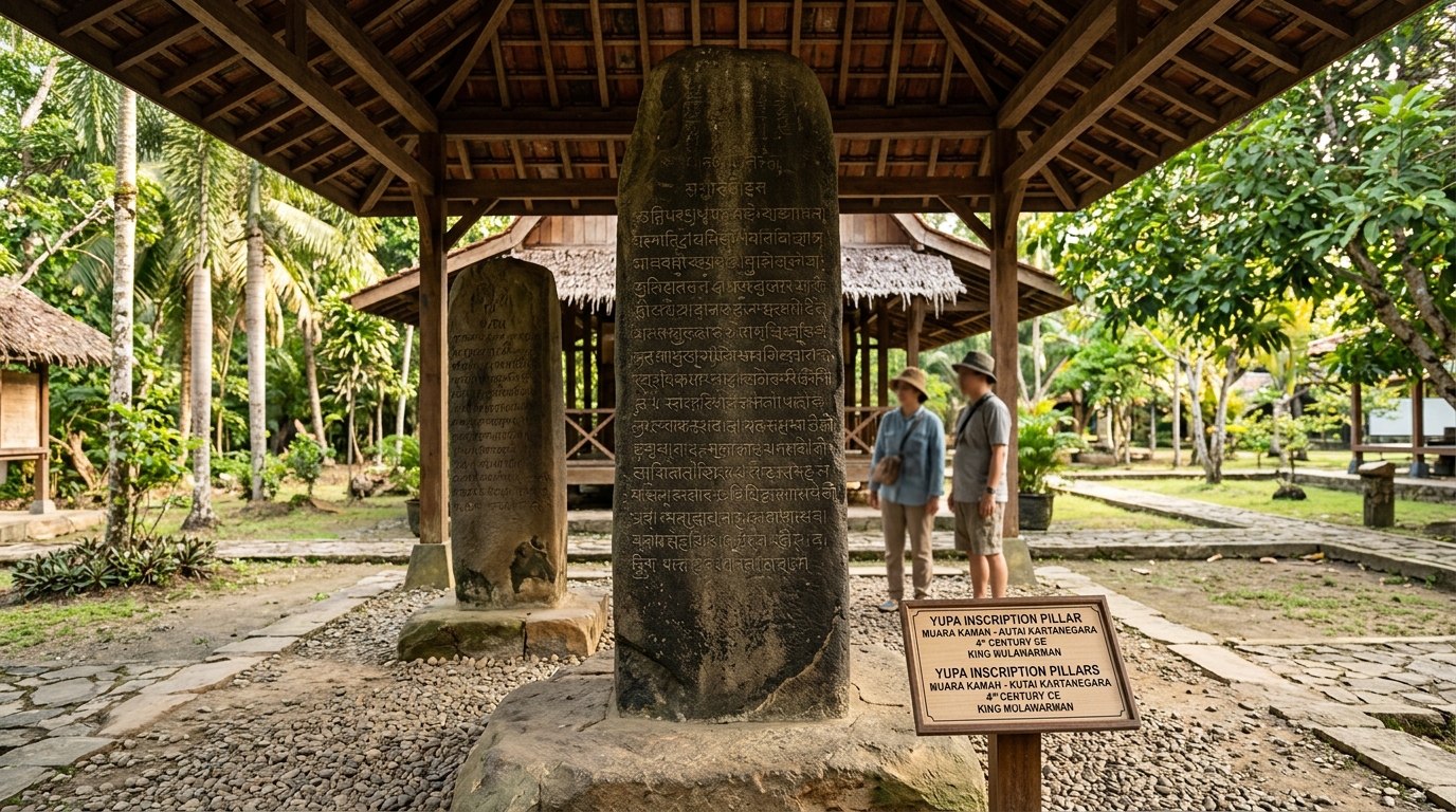 Situs Bersejarah Candi Agung & Prasasti Yupa Muara Kaman